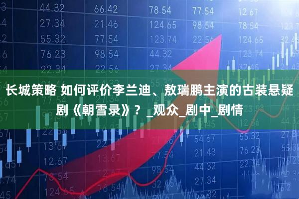 长城策略 如何评价李兰迪、敖瑞鹏主演的古装悬疑剧《朝雪录》？_观众_剧中_剧情